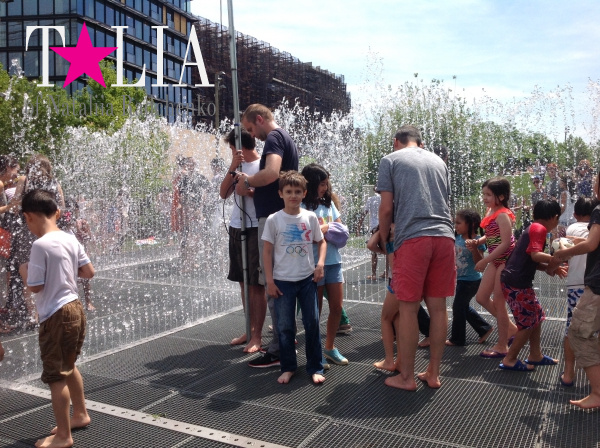 Фонтан для купания, Бруклин Бридж Парк.